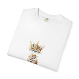 God Money Power T-Shirt — Crown & Coins Faith-Inspired Graphic Tee