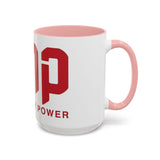 GMP Coffee Mug — Good Money Power Red Accent Ceramic Mug (11/15oz)