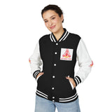 Letterman Jacket — "God Money Power" Graphic Varsity Jacket