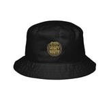 Embroidered Gold Seal Bucket Hat — Premium Festival & Streetwear Accessory
