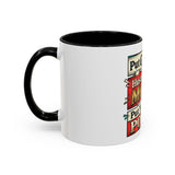Put GOD First Hustle For The MONEY Accent Coffee Mug — Motivational Faith & Success Gift (11/15 oz)