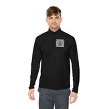Quarter-Zip Pullover — "GOD MONEY POWER" Graphic Pullover