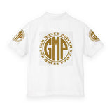 Youth Polo Shirt — Gold "GMP" (God Money Power) Emblem