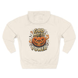 Pumpkin Power Hoodie — 'God Money Power' Halloween Graphic Hoodie