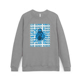 God Money Power Graphic Sweatshirt — Blue Retro Anime Streetwear