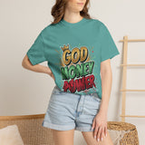 God Money Power T-Shirt — Bold Comic Typography Tee