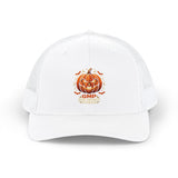 Halloween Pumpkin Patch Hat-“God Money Power” Pumpkin Snapback- Trucker Cap