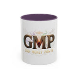 GMP 'God Money Power' Accent Coffee Mug — 11/15 oz Inspirational Ceramic