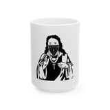 Saint with Bandana Mug – Edgy Religious Icon Coffee Cup (11oz & 15oz)