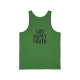 God Money Power Tank Top — Bold Inspirational Faith & Hustle Graphic Tank