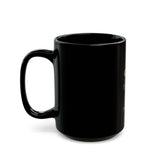 Black Ceramic Mug — GOD MONEY POWER Design (11oz/15oz)