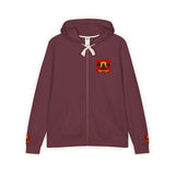 Jesus Palm Tree Hoodie — Faith-Inspired Full-Zip Zip-Up Hoodie