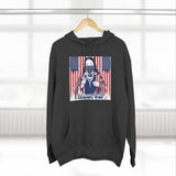 Patriotic 'God Money Power' Hoodie — Americana Flag Graphic Fleece Hoodie