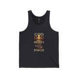 God Money Power Tank Top — Faith & Hustle Graphic Vest