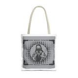 Religious Icon Tote Bag — "God Money Power" Graphic Canvas Tote