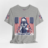 God Money Power Tee — Patriotic Bandana Saint Graphic T-Shirt