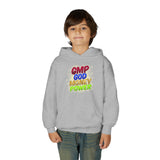 Youth Hoodie — GMP God Money Power Rainbow Graphic