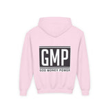 GMP Youth Hoodie — 'God Money Power' Bold Logo Pullover