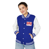 Letterman Jacket — GMP "God Money Power" Red & White Varsity
