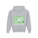 GMP Youth Hoodie — 'God Money Power' Green Logo Pullover