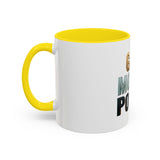 God Money Power Accent Coffee Mug — Inspirational Faith & Wealth Quote