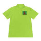 Men's Polo Shirt — 'God Money Power' Retro Graphic Sports Polo