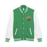 Letterman Jacket — "God Money Power" Graphic Varsity Jacket