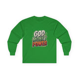 God Money Power Long Sleeve Tee