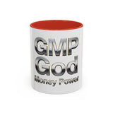 GMP God Money Power Chrome Accent Coffee Mug (11/15oz)