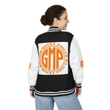 Letterman Jacket — GMP (God Money Power) Orange Logo Varsity Jacket