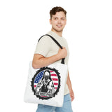 Patriotic 'God Money Power' Tote Bag - Americana Streetwear Canvas Tote