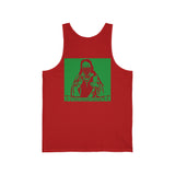 Religious Street Art Tank — Red & Green Madonna Graphic Tank Top