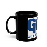 GMP Black Coffee Mug – 'Good Money Power' Bold Blue Logo (11oz & 15oz)
