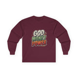 God Money Power Long Sleeve Tee