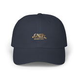 Classic Dad Cap — Gold 'G.M.P.' Embroidered Casual Baseball Hat