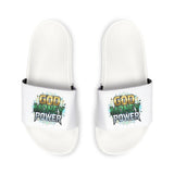 Slide Sandals — 'Good Money Power' Graphic Pool Slides