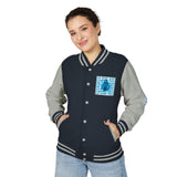 Letterman Jacket — 'God Money Power' Retro Chrome Varsity Jacket