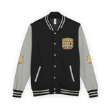 Letterman Jacket — God Money Power Gold Emblem Varsity Jacket
