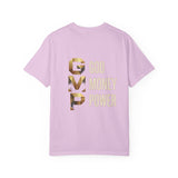 T-Shirt — GVMP Gold Graphic: "God Money Power" Statement Tee