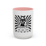Coffee Mug — 'God Money Power' Bandana Jesus Black Accent Mug (11/15oz)