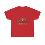 GMP "God Manly Power" Graphic Tee — Bold Logo Cotton Shirt