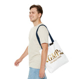 GMP "God Money Power" Gold Logo Tote Bag