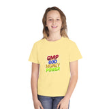 Youth Tee — GMP God Money Power Colorful Graphic Shirt