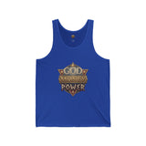 God Money Power Tank Top — Vintage RPG Emblem Graphic Tank