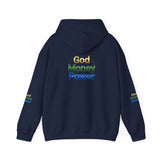 God Money Power Hoodie — Inspirational Rainbow Text Pullover