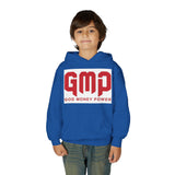 Youth Hoodie - GMP (God Money Power) Bold Red Graphic