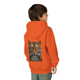 Tiger 'God Money Power' Youth Hoodie — Bold Graphic Pullover for Kids