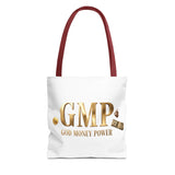 GMP "God Money Power" Gold Logo Tote Bag