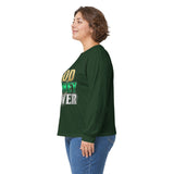 God Money Power -Long Sleeve Tee — Inspirational Faith & Wealth Graphic Shirt