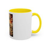 Coffee Mug - 'God Money Power' Pyramid Graphic Accent Mug (11/15oz)